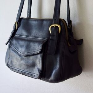 Fossil Genuine Black Leather Bag